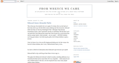 Desktop Screenshot of fromwhencewecame.blogspot.com