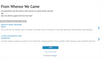 Tablet Screenshot of fromwhencewecame.blogspot.com