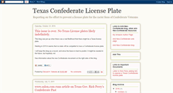 Desktop Screenshot of confederatelicenseplate.blogspot.com