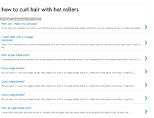 Tablet Screenshot of howtocurlhairwithhotrollers.blogspot.com