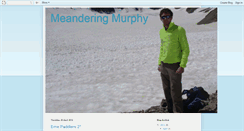 Desktop Screenshot of meanderingmurphy.blogspot.com