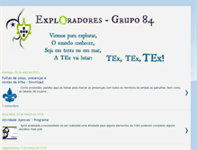 Tablet Screenshot of exploradores84.blogspot.com