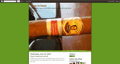 Desktop Screenshot of cigarinhand.blogspot.com