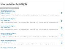 Tablet Screenshot of howtochangeheadlights.blogspot.com