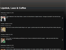 Tablet Screenshot of lipsticklaceandcoffee.blogspot.com