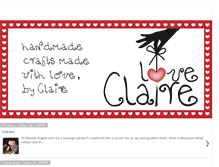 Tablet Screenshot of loveclaire.blogspot.com