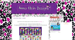 Desktop Screenshot of annakleindesigns.blogspot.com