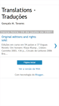 Mobile Screenshot of goncalomtavarestranslations-traducoes.blogspot.com