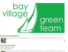 Tablet Screenshot of bayvillagegreenteam.blogspot.com