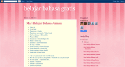 Desktop Screenshot of belajarbahasa-gratis.blogspot.com