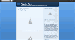 Desktop Screenshot of fidgetingabout.blogspot.com