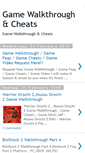 Mobile Screenshot of gamewalkthrough-cheats.blogspot.com