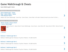 Tablet Screenshot of gamewalkthrough-cheats.blogspot.com