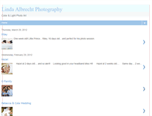 Tablet Screenshot of lindaalbrechtphotography.blogspot.com