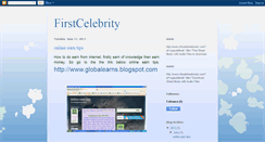 Desktop Screenshot of firstcelebrity.blogspot.com