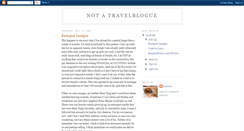 Desktop Screenshot of notatravelblogue.blogspot.com