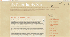 Desktop Screenshot of 365things-in-365days.blogspot.com
