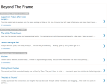 Tablet Screenshot of beyond-the-frame.blogspot.com
