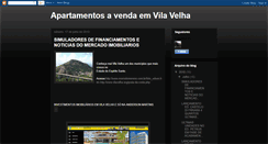 Desktop Screenshot of apartamentosemvilavelha.blogspot.com