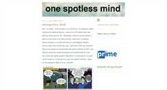 Desktop Screenshot of one-spotless-mind.blogspot.com