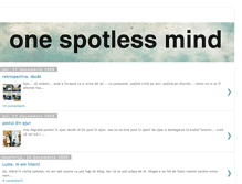 Tablet Screenshot of one-spotless-mind.blogspot.com