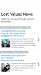 Mobile Screenshot of lostvaluesnews.blogspot.com