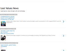 Tablet Screenshot of lostvaluesnews.blogspot.com
