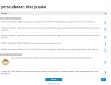 Tablet Screenshot of persaudaraansilatpusaka.blogspot.com