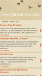 Mobile Screenshot of free-directories-list.blogspot.com