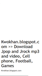 Mobile Screenshot of kwokhan.blogspot.com