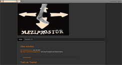 Desktop Screenshot of meziprostorem.blogspot.com