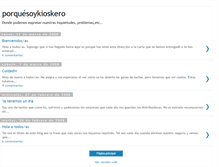 Tablet Screenshot of porquesoykioskero.blogspot.com