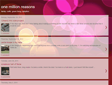 Tablet Screenshot of onemillionreasons.blogspot.com