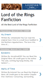 Mobile Screenshot of lordoftheringsfanfiction.blogspot.com