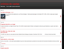 Tablet Screenshot of cronicadecastas.blogspot.com
