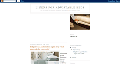 Desktop Screenshot of linens-for-adjustable-beds.blogspot.com