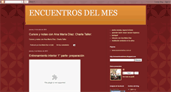 Desktop Screenshot of encuentrosdelmes.blogspot.com