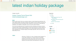 Desktop Screenshot of latestindianholidaypackage.blogspot.com