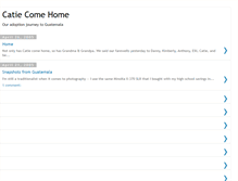 Tablet Screenshot of catiecomehome.blogspot.com