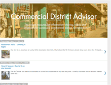 Tablet Screenshot of commercialdistrictadvisor.blogspot.com