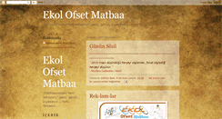 Desktop Screenshot of ekolofsetmatbaa.blogspot.com