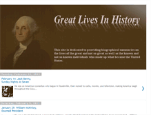 Tablet Screenshot of greatlivesinhistory.blogspot.com