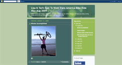 Desktop Screenshot of lisatedtransamericabikeride2009.blogspot.com
