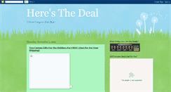 Desktop Screenshot of heresthedeal4you.blogspot.com