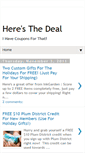 Mobile Screenshot of heresthedeal4you.blogspot.com