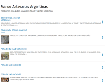 Tablet Screenshot of manosartesanasargentinas.blogspot.com