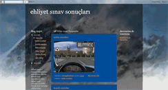 Desktop Screenshot of ehliyet-sinavsonuclari.blogspot.com