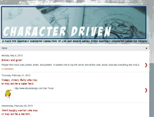 Tablet Screenshot of itscharacterdriven.blogspot.com