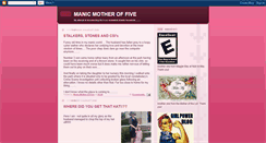 Desktop Screenshot of manicmotheroffive.blogspot.com