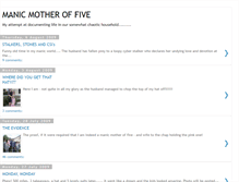 Tablet Screenshot of manicmotheroffive.blogspot.com